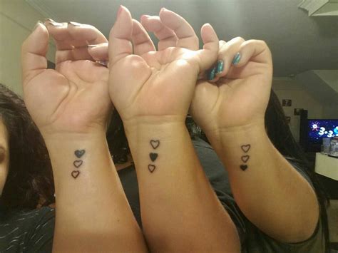 One such phrase is Endless Love, or the word Sisters, or Big Sis and Lil SIs. . Three sibling tattoos
